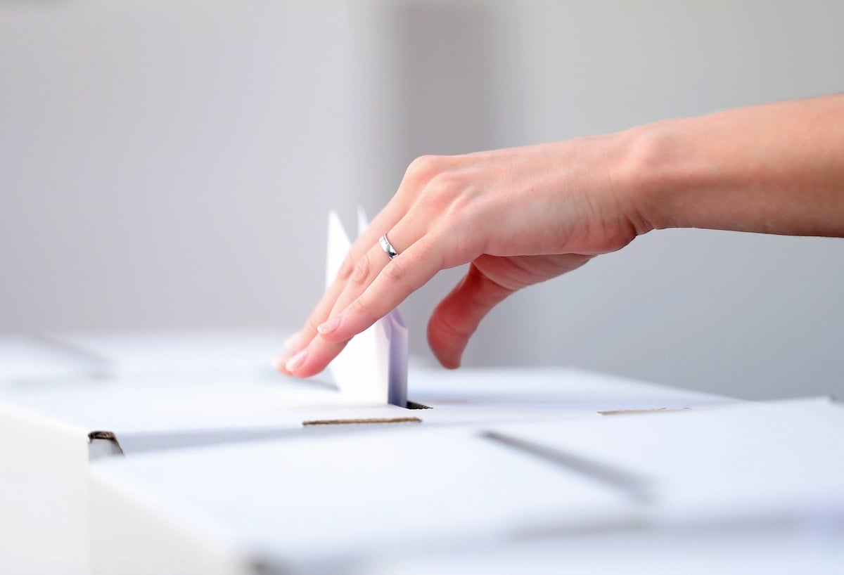 US presidential election - ballot box
